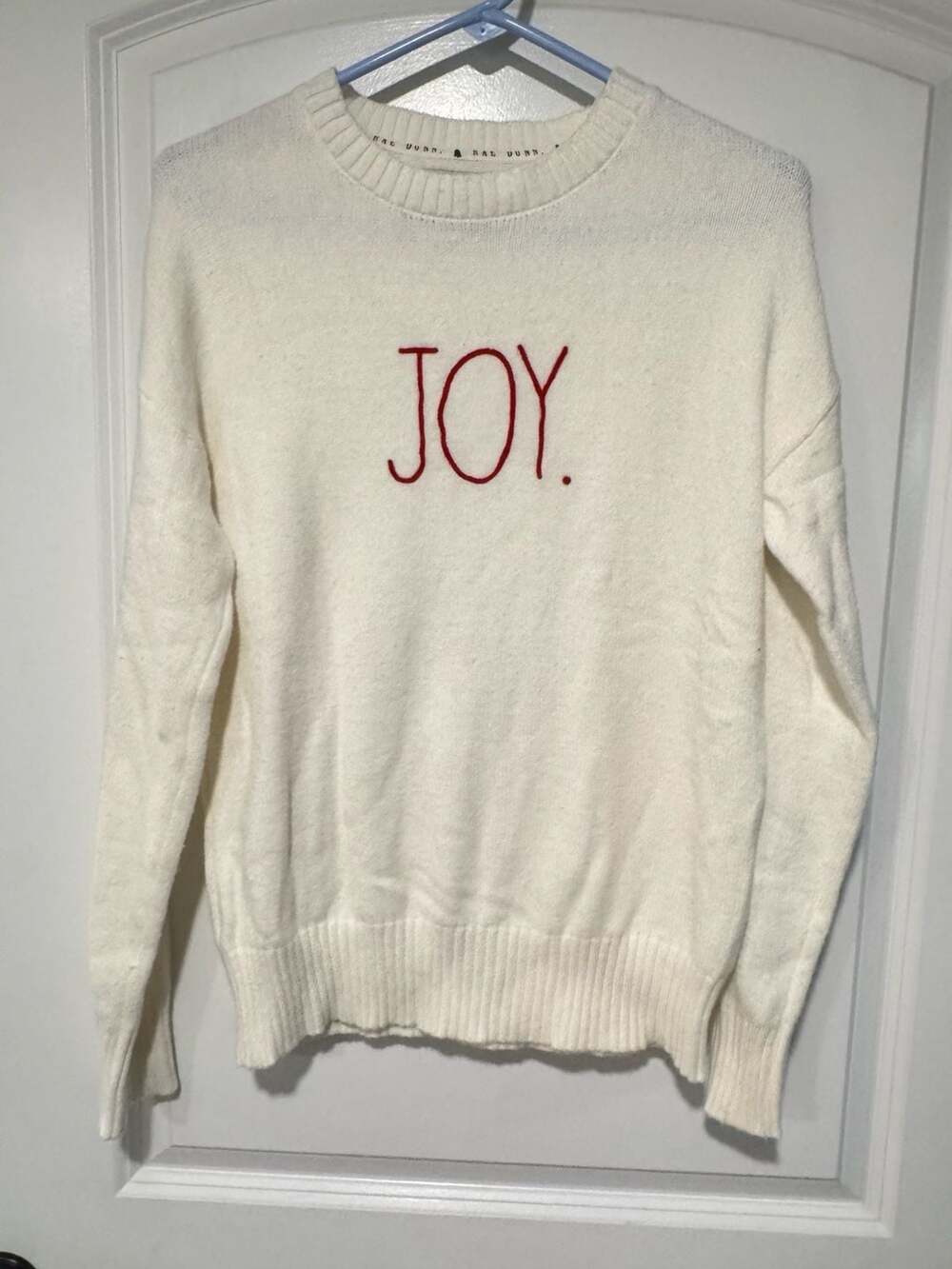 Rae Dunn Joy Christmas Sweater Holiday Cozy Soft Crewneck Small